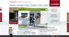 Desktop Screenshot of canaba.cz